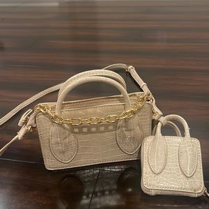 Zara cross body bag with matching coin purse.